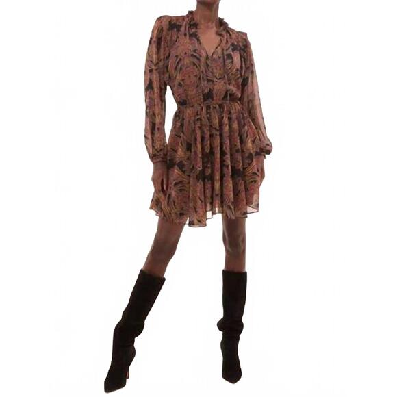 NEW MISA LOS ANGELES lilly mini dress in studded flora